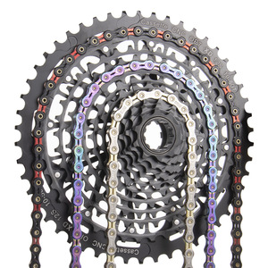 Sumc High Carbon Steel Bicycle <b>Chain</b> 8 Speed Durable Multi Color for Mountain Road Bike - Product Image 3