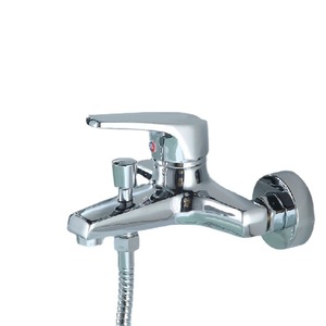 Robinet de douche mural en cuivre, monocommande, avec cartouche céramique polie, pour ensemble de douche de salle de bain moderne - Product Image 5