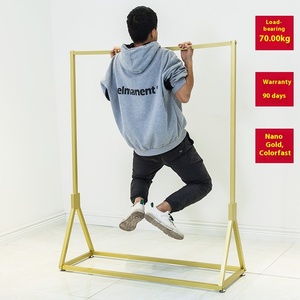 ملابس معدنية بسيطة من الحديد المطاوع ، مخزون أرفف للرجال والنساء من الأرض إلى الأرض - Product Image 1