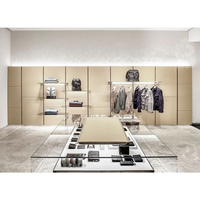 Support d'exposition moderne pour chaussures et sacs, vitrine de luxe pour boutique, armoire d'exposition avec éclairage LED personnalisé