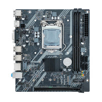 Carte mère H61 LGA 1155 Kit Compatible 2nd 3rd génération processeurs Intel Core prend en charge le SSD M.2 NVME pour la mémoire Double DDR3 de bureau