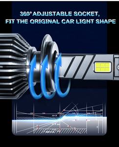 Faros Delanteros LED para Automóviles GPNE de 360 Grados con Cobertura Total, 100 A, 100 W/unidad, 6000 K, H4/H7/H11/9005/9006 - Product Image 6