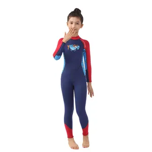 Costume da bagno stampato digitale per bambini con schermo solare colorato in Neoprene