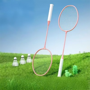 Vente en gros d'usine, logo personnalisé, OEM, ensembles de raquettes de <span class=keywords><strong>badminton</strong></span> en fer bon marché et durables pour débutants - Product Image 6