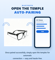 Usine de lunettes intelligentes OEM ODM, lunettes de soleil audio avec caméra, lunettes de mode unisexes, vente en gros, exportation mondiale