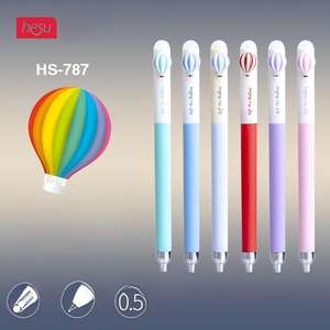 Kreativer Drehmechanismus Ballon-Design Radierbarer Blauer Gelstift Spaßiger Interaktiver Glatt Schreibender Studenten-Entwurfstift - Product Image 1