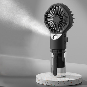 Ventilador de mano plegable con pulverizador para el cuello, superventas transfronterizo con cordón, aprobado - Product Image 4