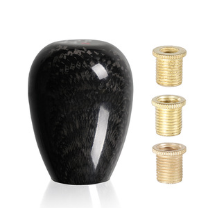 Pommeau de levier de vitesse en fibre de carbone, 5 vitesses, 6 vitesses, forme d'œuf de canard, ergonomique, pommeau de levier de vitesse de voiture - Product Image 2