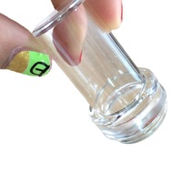 Tampon à ongles en plastique à petite tête transfrontalier populaire facile à appliquer outil de modèle de plaque à ongles