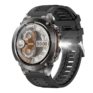 2025 Y101 uomini Sport all'aperto <span class=keywords><strong>GPS</strong></span> Smartwatch 1.43 pollici con torcia elettrica con AMOLED frequenza cardiaca sangue ossigeno 30M impermeabile orologio intelligente - Product Image 2