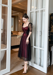 Nuevo vestido de noche largo elegante de doble capa, vestido de fiesta, vestido de encaje personalizado para mujer - Product Image 3