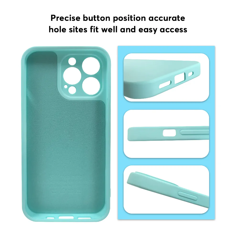 Coque de téléphone portable en silicone avec LOGO personnalisé pour iPhone Coque en silicone pour Apple Coque iPhone en silicone 16 15 14 Pro Max