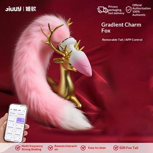 Plug anal queue de renard sans fil télécommandé avec forte stimulation vibrante, jouet pour adultes pour la masturbation et le flirt - Product Image 3