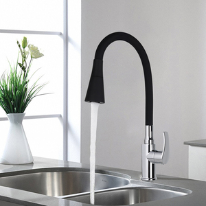 도매 단일 냉수 주방 수도꼭지 유연한 로터리 상업용 주방 싱크대 수도꼭지 - Product Image 2