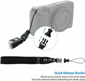 Op maat gemaakte groothandel neopreen camerariem met snelkoppeling, zachte handriem, duurzame multifunctionele riem voor DSLR-<span class=keywords><strong>camera</strong></span>'s - Product Image 3