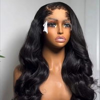Perruques Lace Front Body Wave 100% Cheveux Humains, Cheveux Vietnamiens Bruts de Haute Qualité, Perruques Frontales HD Transparentes pour Femmes Noires