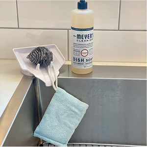 White Plastic Soap Dish Rectangular Wall Mount Self Drain Minimalist Design - Product Image 4