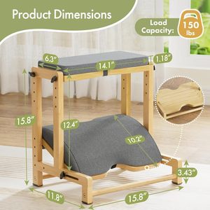 Repose-pieds ergonomique en bambou antidérapant à 4 angles réglables pour bureau, repose-pieds de bureau - Product Image 2