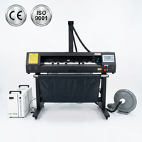 Máquina de Corte Láser RF Industrial de 80W para Vinilo Termotransferible, Película para Logotipos de 0.05mm, Máquina de Grabado Servo de Alta Precisión SUB