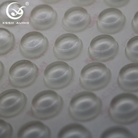 Almohadillas de Silicona Transparentes Impermeables Antideslizantes, Puntos de Goma Amortiguadores de Impactos para Altavoces y Amplificadores, Reducción de Vibraciones