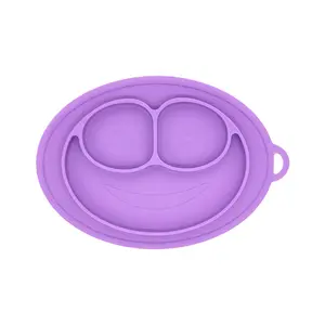 Suprimentos Alimentícios Silicone Simile Placa Placa Silicone Bebê Pratos Alimentadores BPA Free Sucção Training Talheres