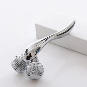 Rodillo de acupuntura masajeador de acupuntura para cuello, cabeza, mano, alivio del dolor y equipo de relajación muscular, masajeador de estiramiento facial de Metal - Product Image 5