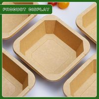 Umweltfreundliche Biologisch Abbaubare Kraftpapier-Salatschüssel Einweg Kompostierbare Robuste Lebensmittelbehälter für Party-Catering