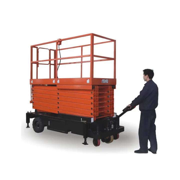 Weliftrich 300kg 500kg plate-forme élévatrice pour plate-forme automatique de travail aérien avec clôture