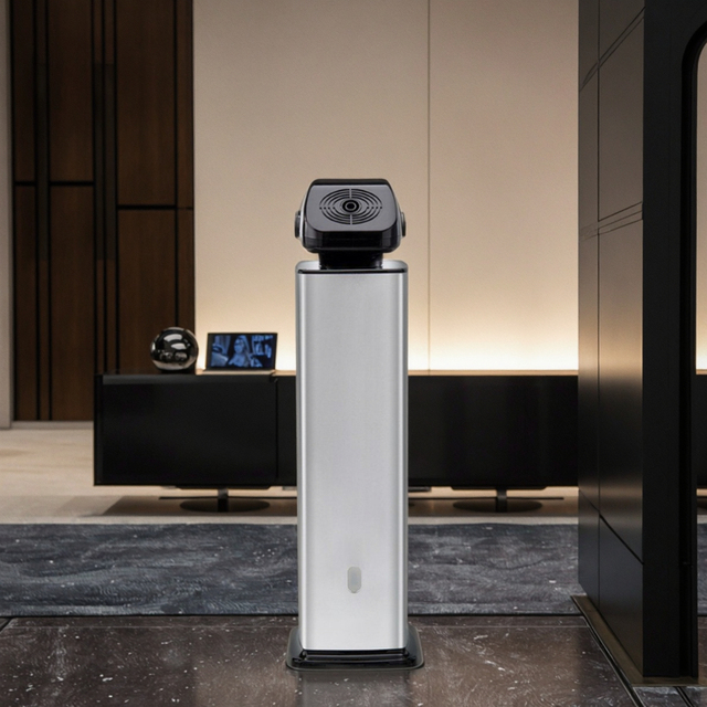 Commercial Hotel Perfume Diffuser Tower 1000ml Waterless Essential Oil Floor Standing Aroma Diffuser Nebulizing Scent Machine