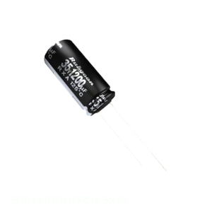 Condensador de Aluminio de 820 uF, Canal 820, Tipo Through Hole, 20%, 50V, Radial TH 50RXA820MEFC12.5X25 - Product Image 1