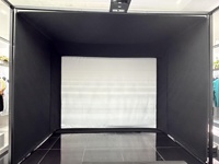Simulateur de golf d'intérieur PGM, montage rapide, cabine sans décoration, jeu à domicile, ensemble complet, équipement d'entraînement à domicile