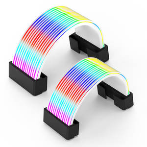HOT SELLING Qingsea ARGB moederbordkabel <span class=keywords><strong>3</strong></span>*8PIN 24Pin voedingssnoer siliconen USB <span class=keywords><strong>3</strong></span>.0 verlengkabel set <span class=keywords><strong>2</strong></span>.5 inch HDD computer - Product Image 1