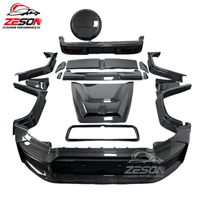 Kit carrosserie en fibre de carbone sèche de haute qualité pour <span class=keywords><strong>Mercedes</strong></span> Benz Nouvelle <span class=keywords><strong>Classe</strong></span> G W465 G500 G63 Mise à niveau Style <span class=keywords><strong>B</strong></span> Pare-chocs avant Pare-chocs arrière Capot - Product Image 5