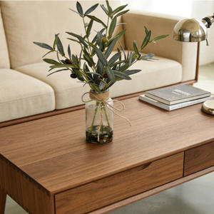 Plante artificielle <span class=keywords><strong>en</strong></span> <span class=keywords><strong>pot</strong></span> avec feuilles d'olivier vertes et fruits, pour décoration de salon, bureau, Noël, maison, lot transfrontalier - Product Image 2