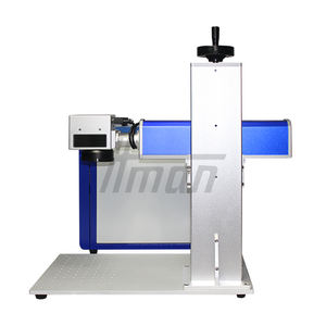 Machine de gravure au laser à fibre 20-50W Refroidie par air Zone de marquage 300x300mm Prise en charge des formats DXF/AI/DWG/LAS/PLT/BMP - Product Image 2