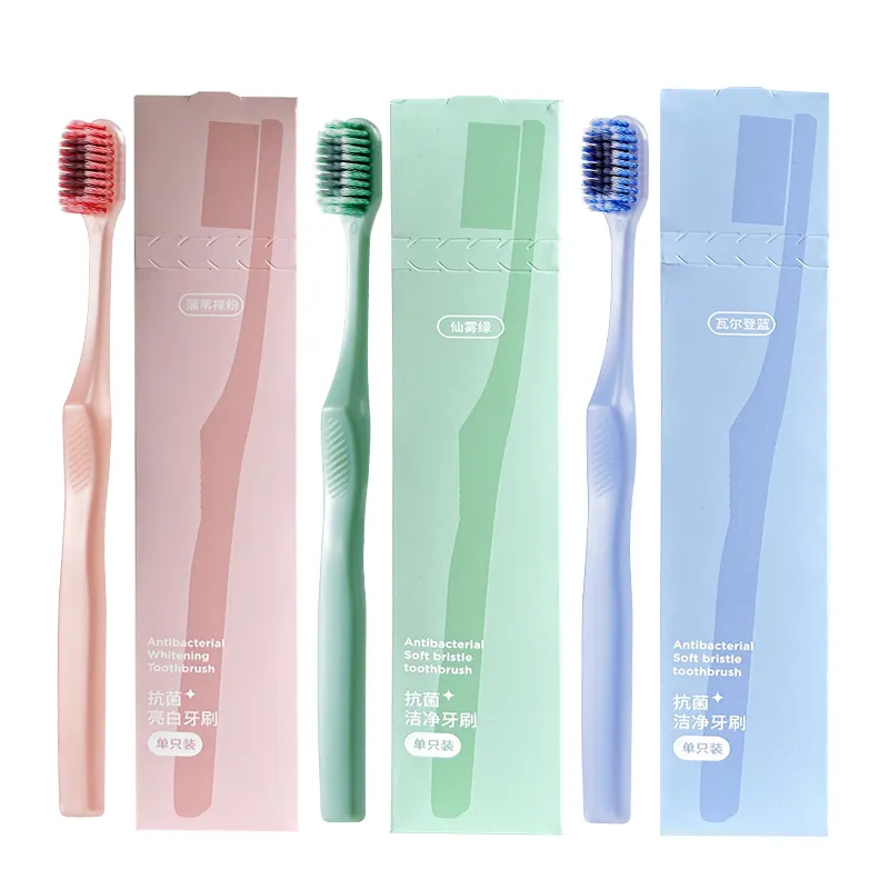 Venta al por mayor Cepillo de dientes Cuidado Premium Cepillo de dientes Cabeza ancha para adultos Cepillo de dientes Cepillos de dientes Fabricado en China