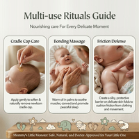 MOMMY'S LITTLE MONSTER Huile pour bébé nouveau-né, huile de soin quotidienne pour la peau du bébé, formule douce non irritante, huile protectrice, protège la barrière cutanée