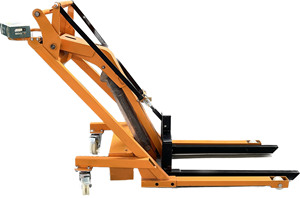 Carro de acero de alta resistencia portátil con brazo de manivela hidráulico para elevación y carga en almacenes - Product Image 4
