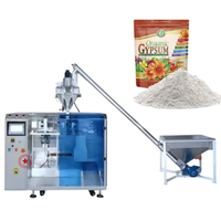 Machine de remplissage et d'emballage horizontale automatique pour poudres de protéines de lactosérum en sachets Doypack double de 200g