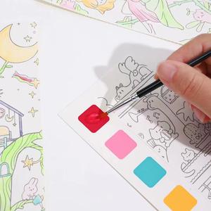 Juego de Libros de Papel para Pintar con Acuarelas y Dibujar Grafitis para Niños con Logotipo Personalizado, 4.5 Pulgadas - Product Image 3