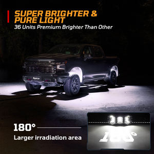 12V impermeable Multicolor 36 Led Rock Light <span class=keywords><strong>maletero</strong></span> 4X4 todoterreno SUV ATV UTV atmósfera LED chasis luz Universal Auto Parts - Product Image 2