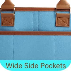 Lkuyue — sac à couches en feutre, fourre-tout, personnalisé, avec poignée en cuir, caddie, meilleure vente - Product Image 3