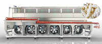 Volledig automatische gasverwarmde productie van hoogwaardige stoomgeschilderde, hydrogesneden frieten (2000 kg/uur)