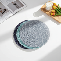 Sous-verres en PP tissé personnalisés, écologiques, minimalistes et modernes, résistants à l'usure, pour table à manger