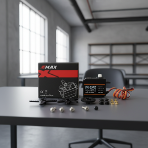 Servo Digital Micro <span class=keywords><strong>3D</strong></span> EMAX Oficial ES9257 2.5KG/0.05 SEG de Plástico para Helicópteros RC Align <span class=keywords><strong>Trex</strong></span> 450 y 500 - Product Image 1