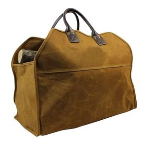 Échantillon Gratuit : Sac de Transport pour Cheminée, Porte-Bûches, Sac de Transport pour Bois, Toile Cirée 16 oz, Longue Poignée Robuste/Sangle de Sécurité - Product Image 1