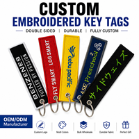 Porte-clés brodés personnalisés à faible MOQ, en gros, avec logo personnalisé, pour événements et promotions