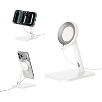 Support de tablette en alliage d'aluminium avec rotation à 120 degrés pour iPad iPhone, support magnétique pour téléphone portable, support de bureau magnétique