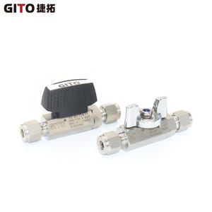 Válvula de Bola de Doble Férula de 1000 PSI, Válvula de Bola Premium de Acero Inoxidable con Varilla Hexagonal de Paso Directo - Product Image 1