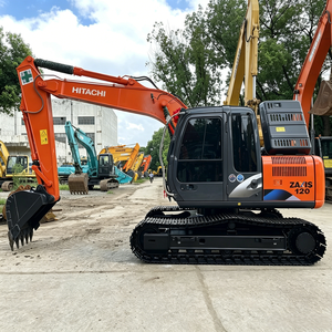 Excavatrice hydraulique sur chenilles ZX120 de 12 tonnes à rendement stable, force de creusement équilibrée, pour l'excavation de bases routières périurbaines et de terrains moyens - Product Image 6